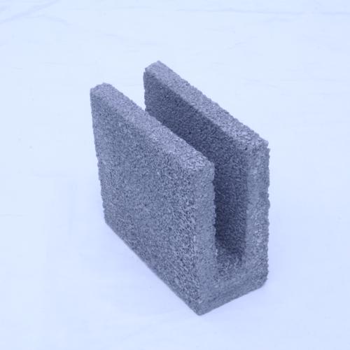 Bloco Canaleta U - [L x A x C] : 09 x 19 x 19 cm
