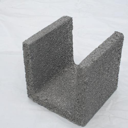 Bloco Canaleta U - [L x A x C] : 20 x 20 x 20 cm